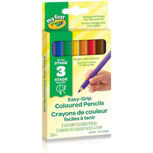 Crayola My First Easy-Grip Coloured Pencils, 8 Count